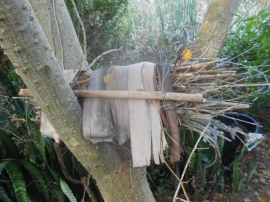 bug hotel with twigs